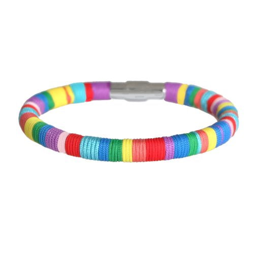 Tęczowa bransoletka z linek MP24