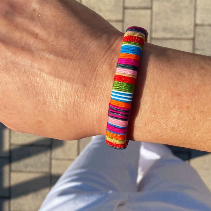 Damska bransoletka handmade z linek Acotango, MonEgo - obrazek 6