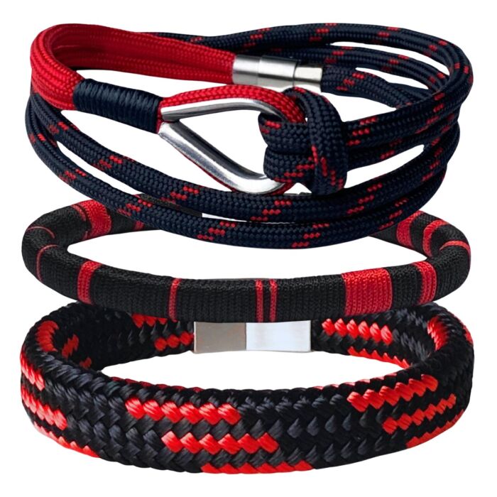 Set Kazbek, czarno-czerwony, MonEgo