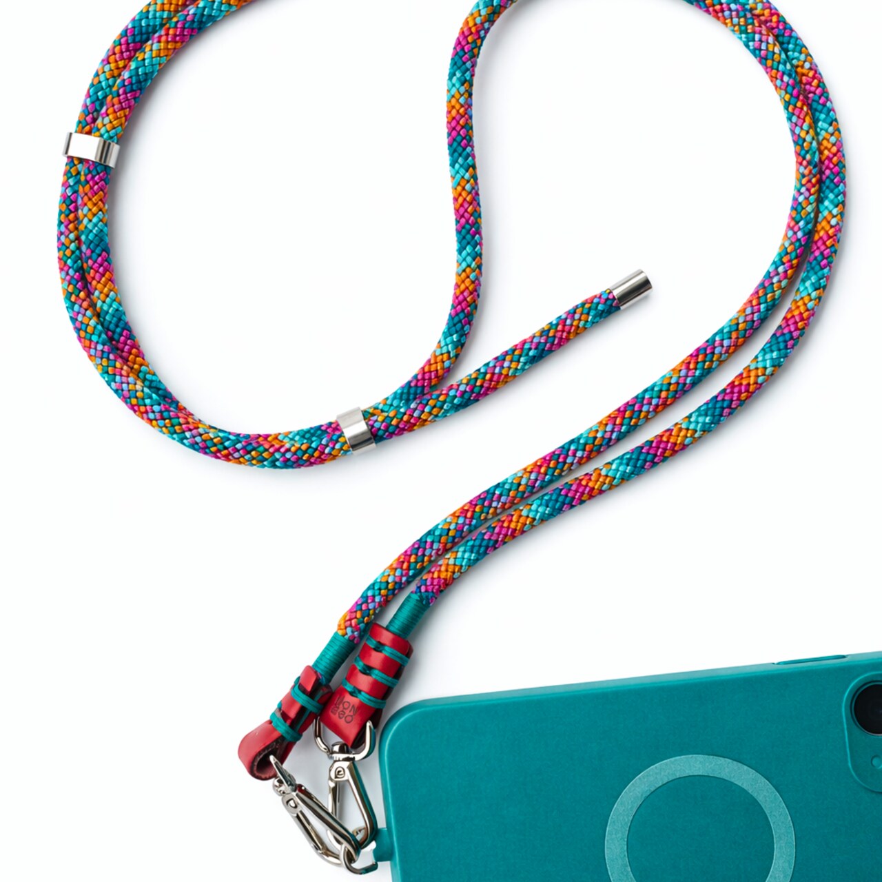 Kolorowa smyczka do telefonu, handmade, MonEgo - obrazek 3