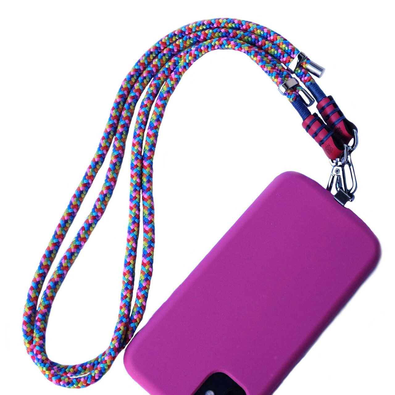 Smyczka crossbody do telefonu, tęczowa, MonEgo - obrazek 2