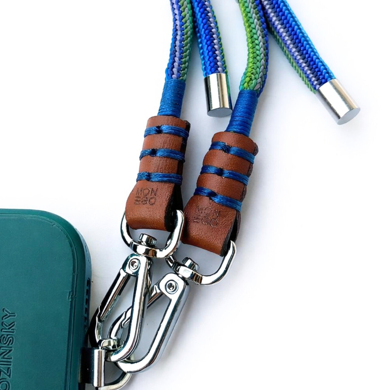 Niebieska smyczka do smartfona, MonEgo - obrazek 2